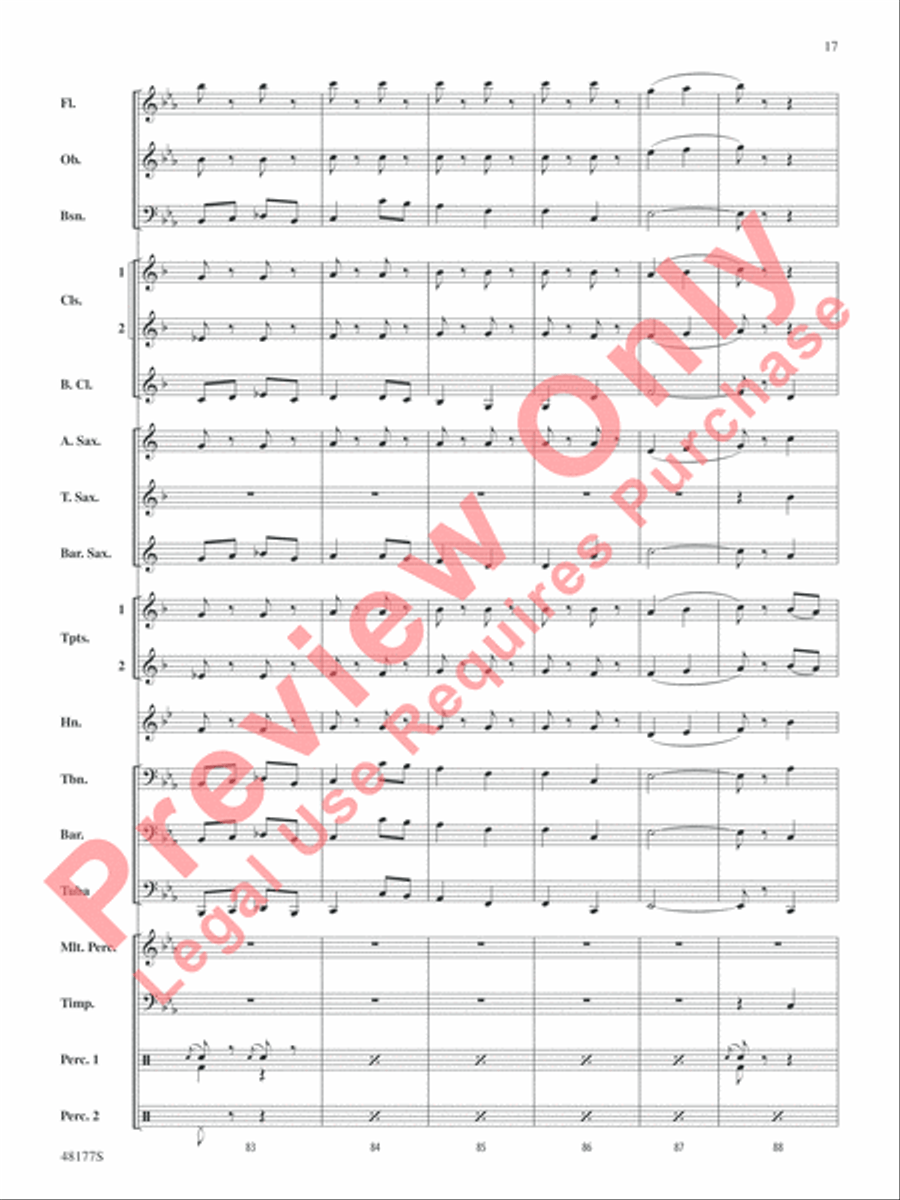 English Folk Song Suite English Folk Song Suite Concert Band scores gallery preview page 18