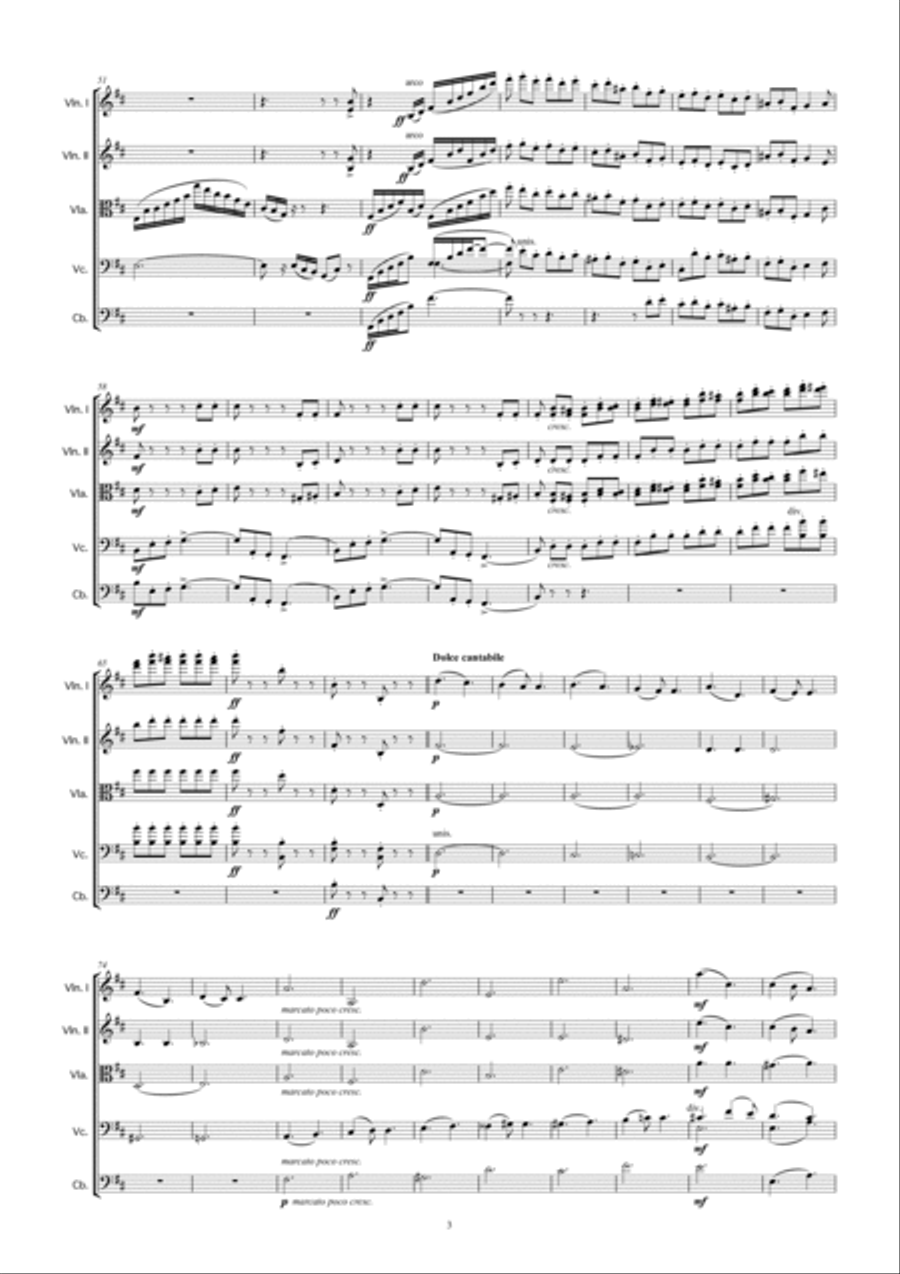 Tchaikovsky: The Seasons Op37 No.8 August (Harvest Song) String Orchestra scores gallery preview page 5