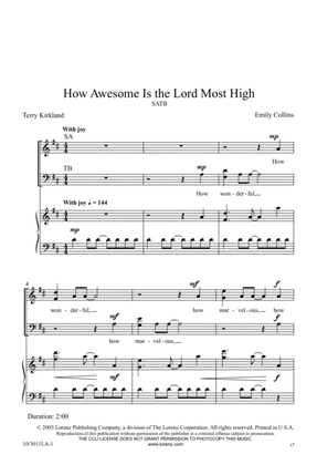 Book cover for How Awesome is the Lord Most High