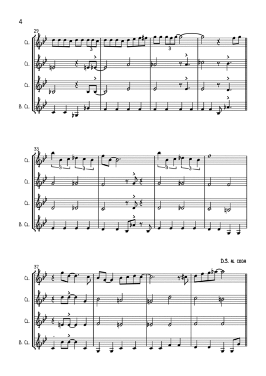 Lil Darlin' Lil Darlin' Woodwind Ensemble scores gallery preview page 4