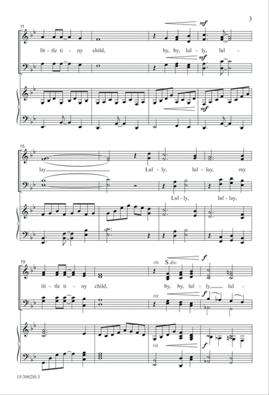 Lully, Lullay Lully, Lullay 4-Part scores gallery preview page 4