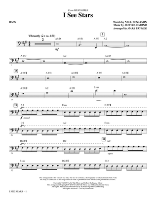 Book cover for I See Stars (from Mean Girls: The Broadway Musical) (arr. Mark Brymer) - Bass