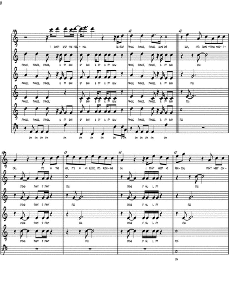 Can't Stop The Feeling from TROLLS 4-Part scores gallery preview page 6