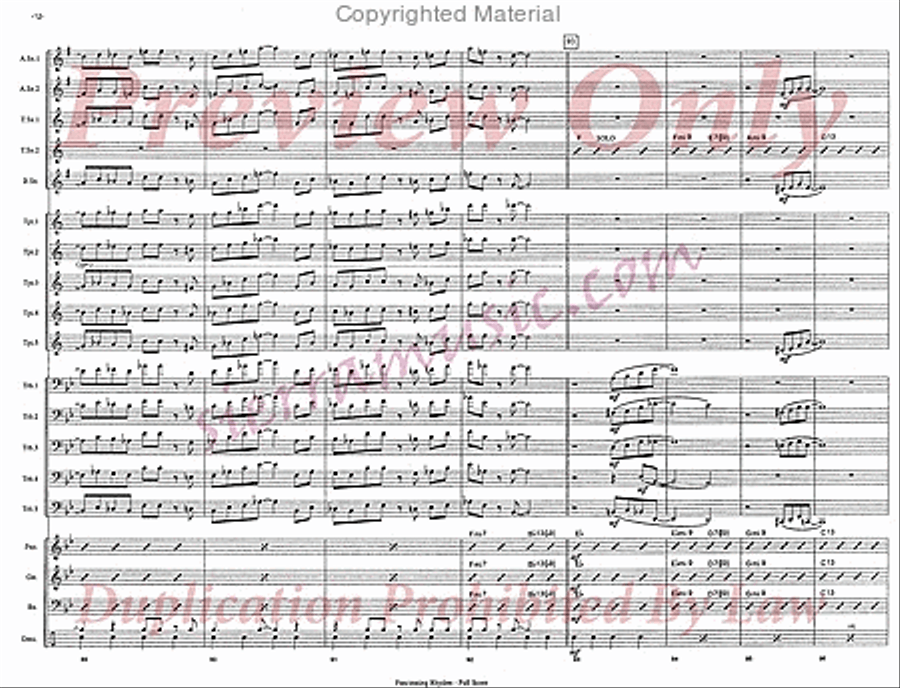 Fascinating Rhythm Fascinating Rhythm Jazz Ensemble scores gallery preview page 13