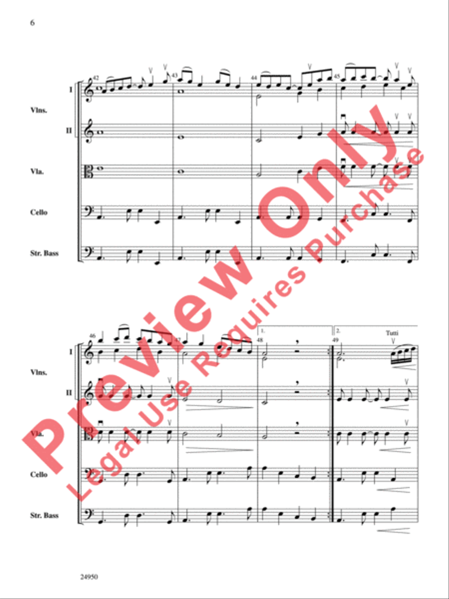 All the Pretty Little Horses String Orchestra scores gallery preview page 7