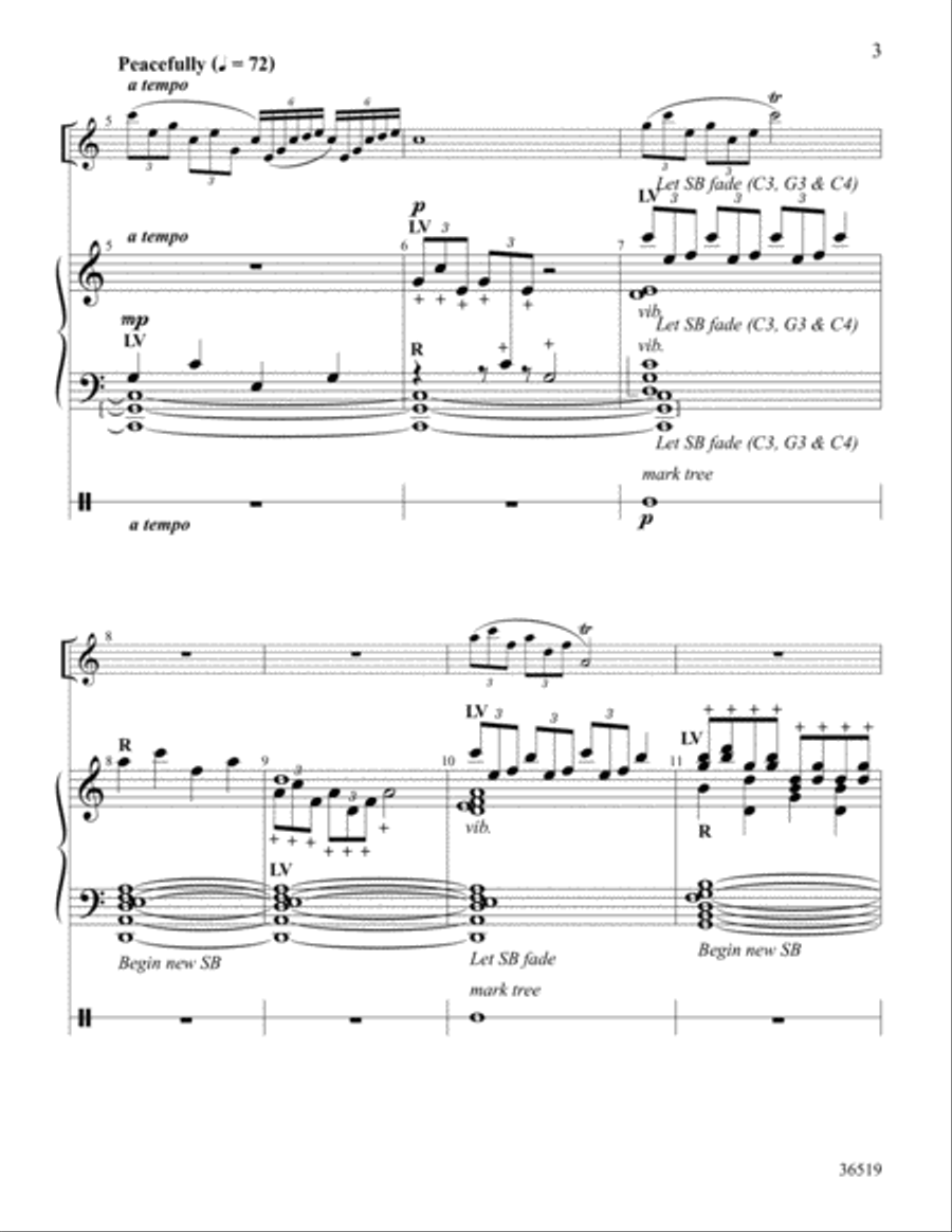 Dreamscape on Still, Still, Still Handbell Choir scores gallery preview page 3