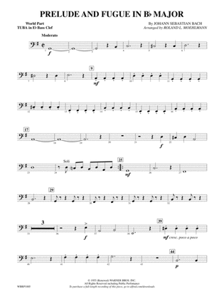 Prelude and Fugue in B-Flat Major: (wp) E-flat Tuba B.C.