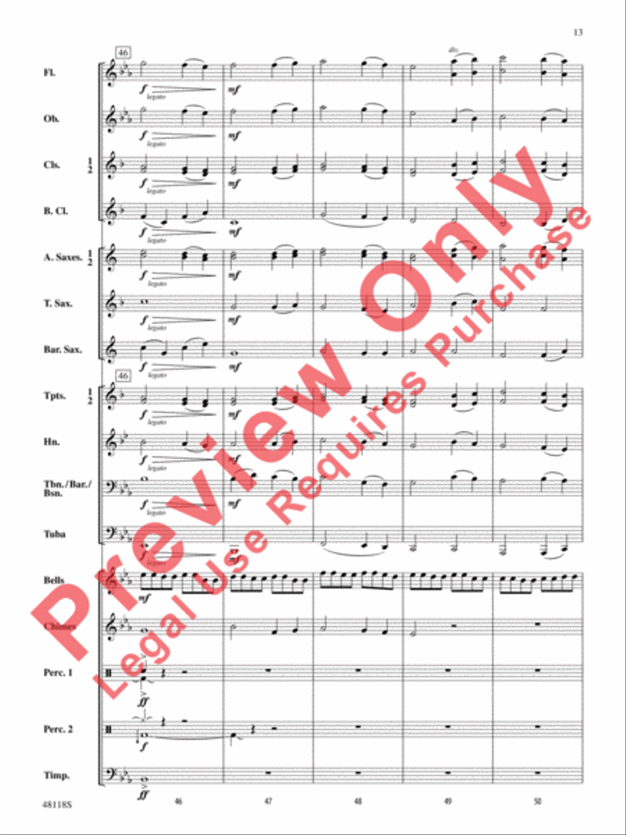 Defenders of the Realm Concert Band scores gallery preview page 14