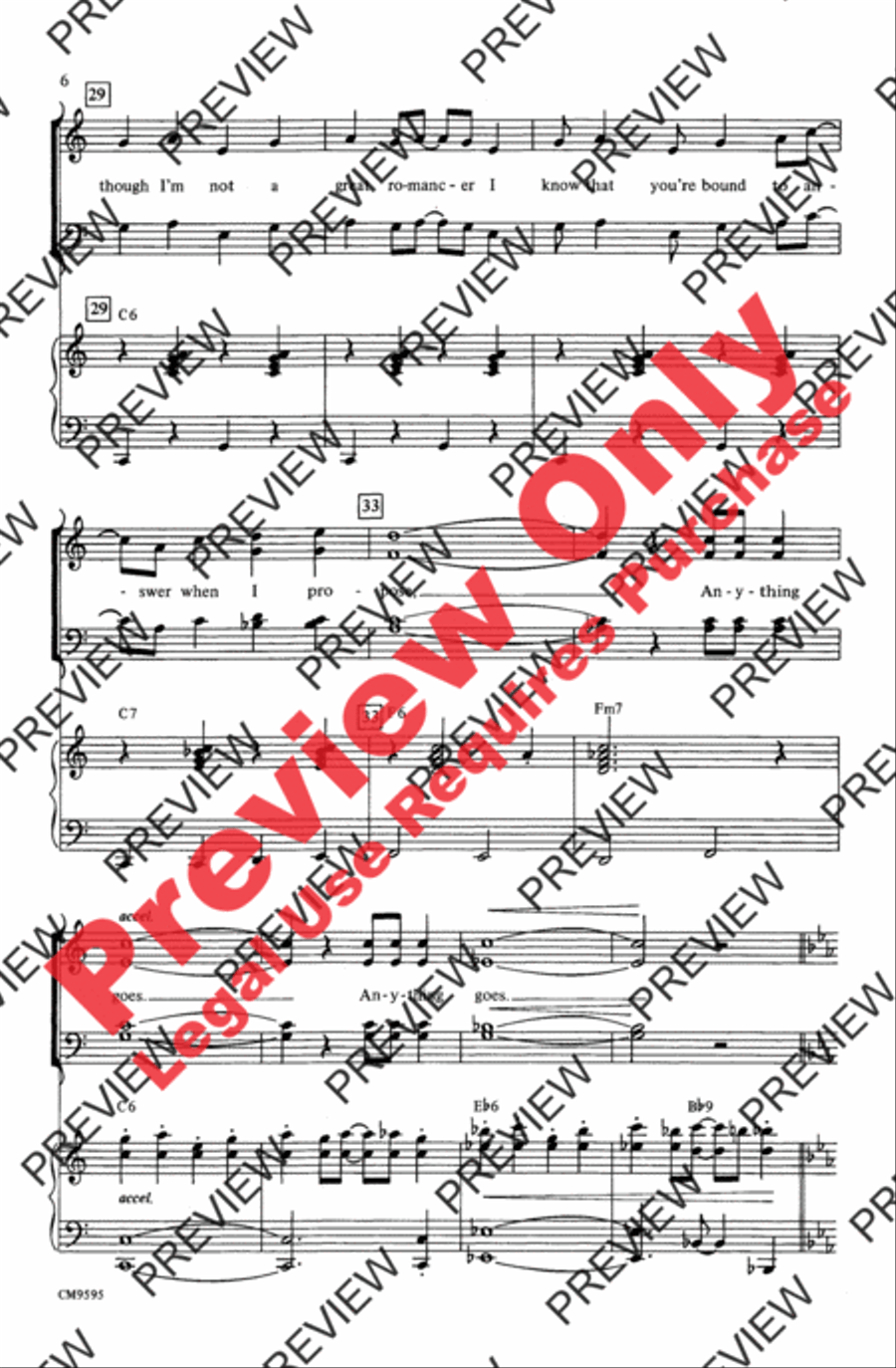 Anything Goes! (A '20s Medley) 4-Part scores gallery preview page 5