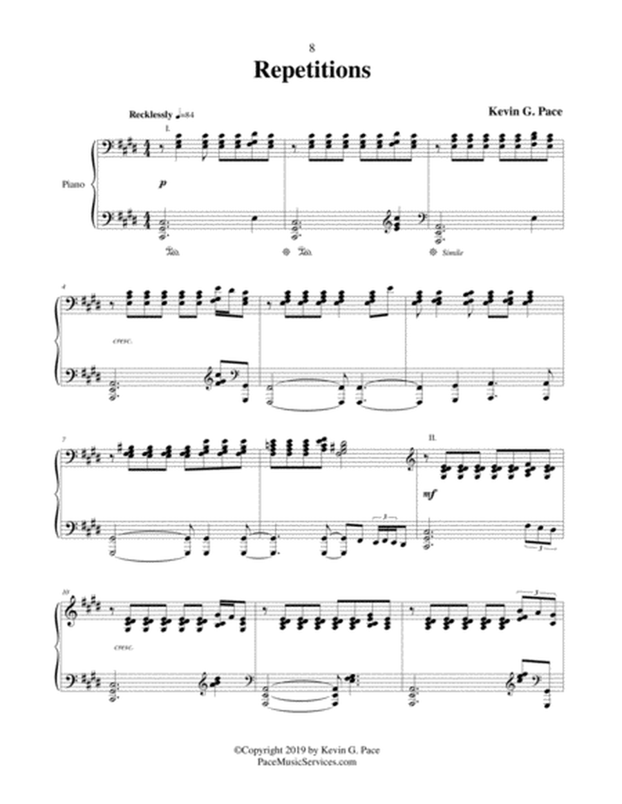Repetitions - advanced piano solo image number null