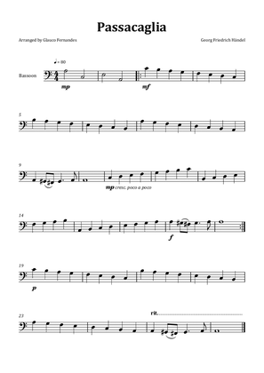 Passacaglia by Handel/Halvorsen - Bassoon Solo