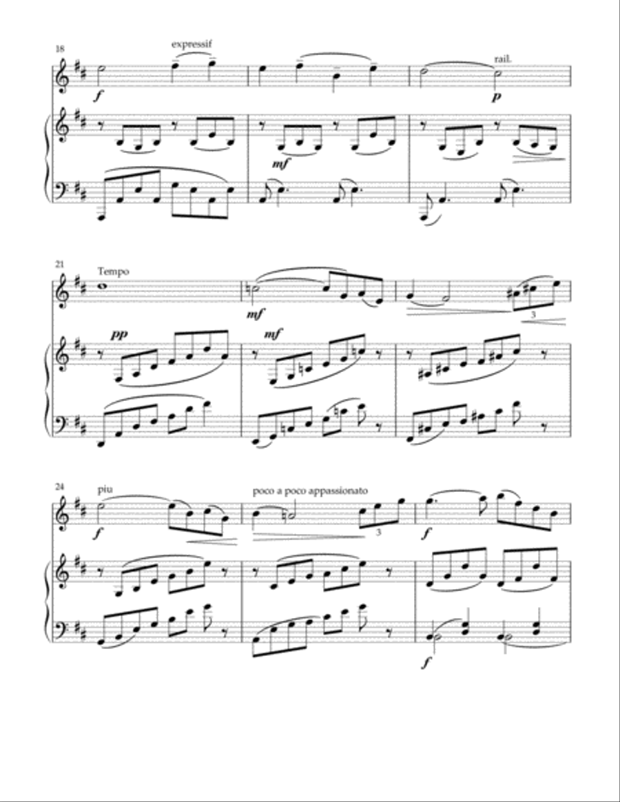 Meditation from Thais for violin and piano Violin Solo scores gallery preview page 3