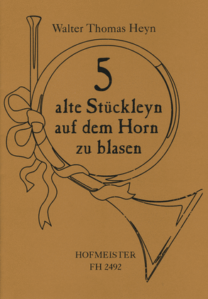 Book cover for 5 alte Stuckleyn