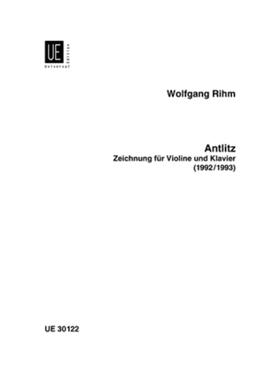 Book cover for Antlitz, Violin And Piano