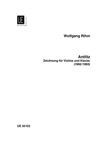 Antlitz, Violin And Piano