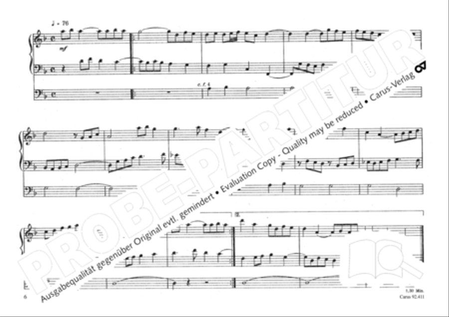 Gregorianische Miniaturen fur Orgel Organ Solo scores gallery preview page 11