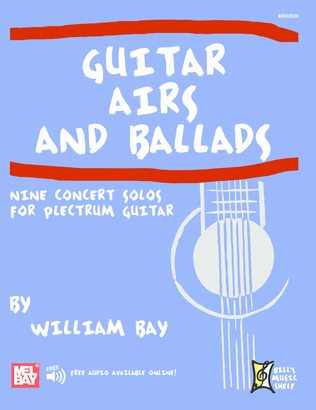 Book cover for Guitar Airs & Ballads-Nine Concert Solos for Plectrum Guitar