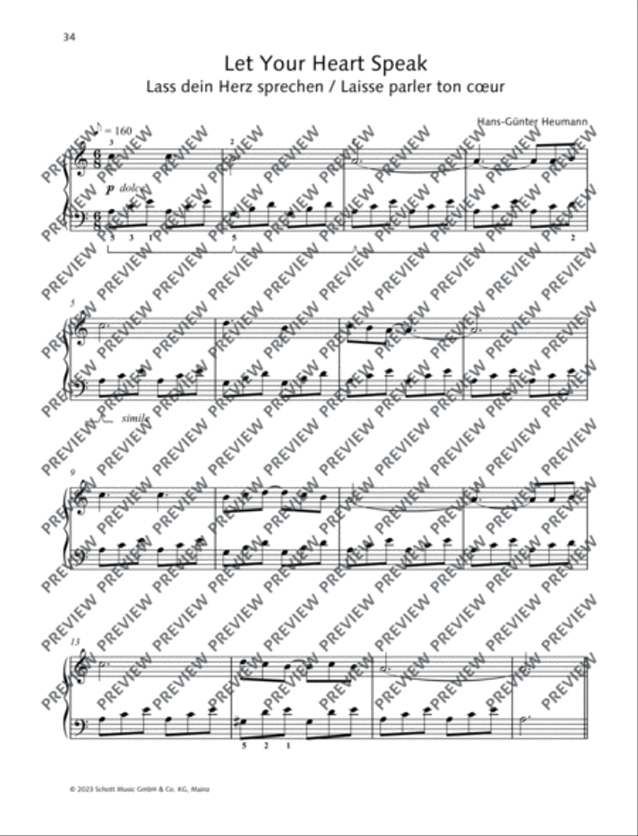 Let Your Heart Speak Piano Solo scores gallery preview page 2