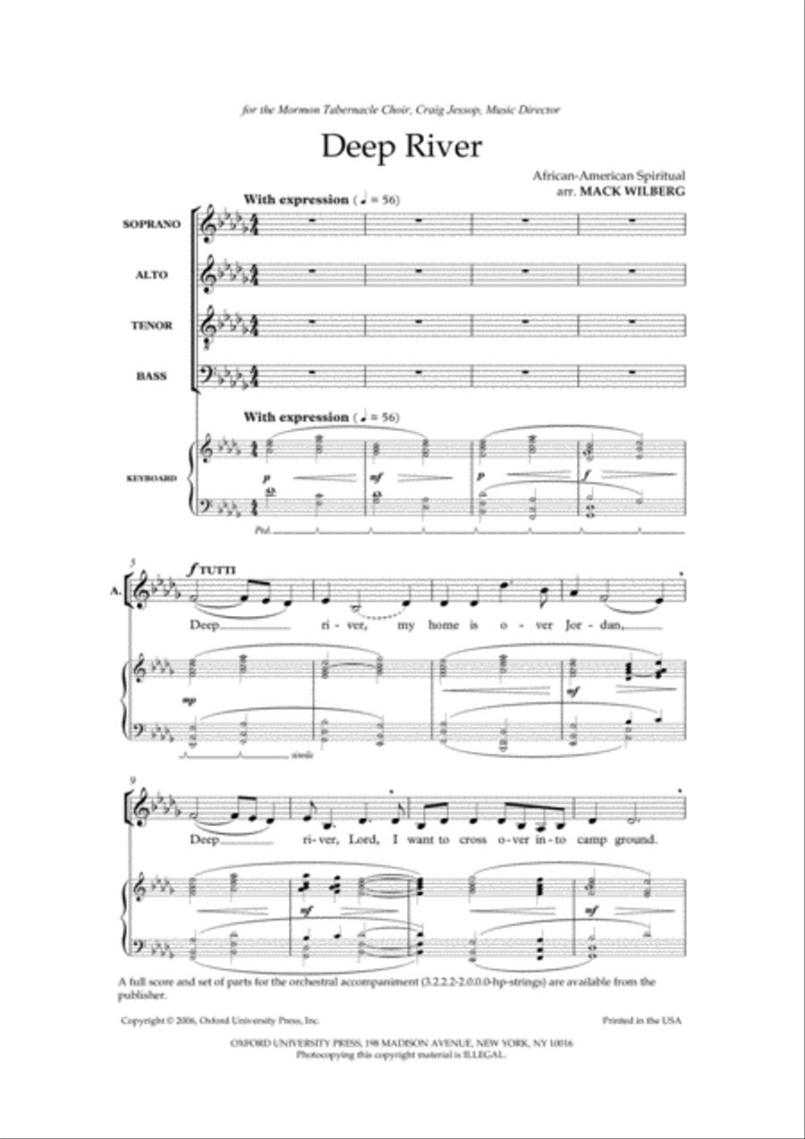 Deep River 4-Part scores gallery preview page 2