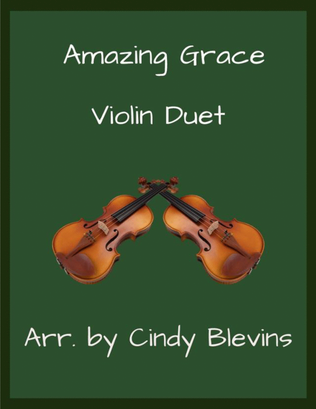 Book cover for Amazing Grace, Violin Duet