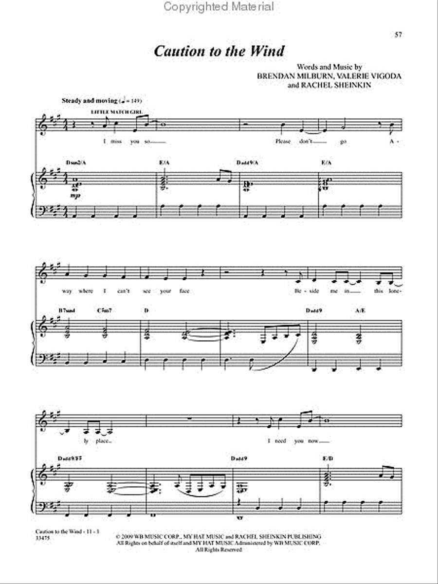 Striking 12 Striking 12 Piano, Vocal, Guitar scores gallery preview page 2