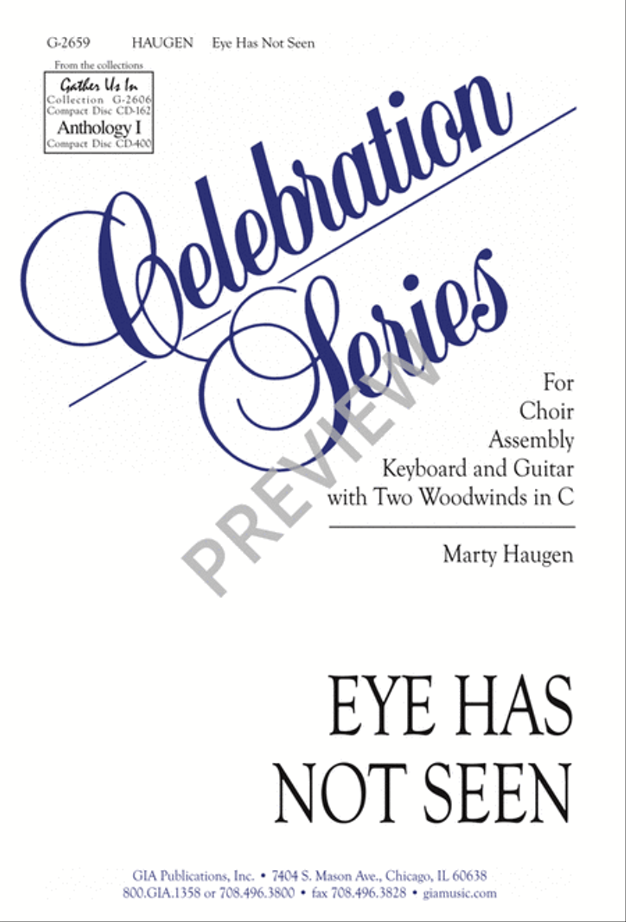 Eye Has Not Seen 4-Part scores gallery preview page 2
