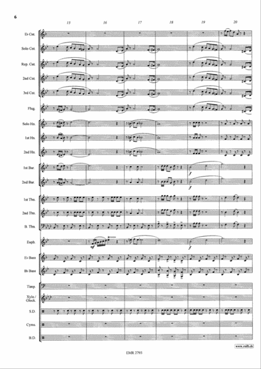Happy Days Overture Brass Band scores gallery preview page 7