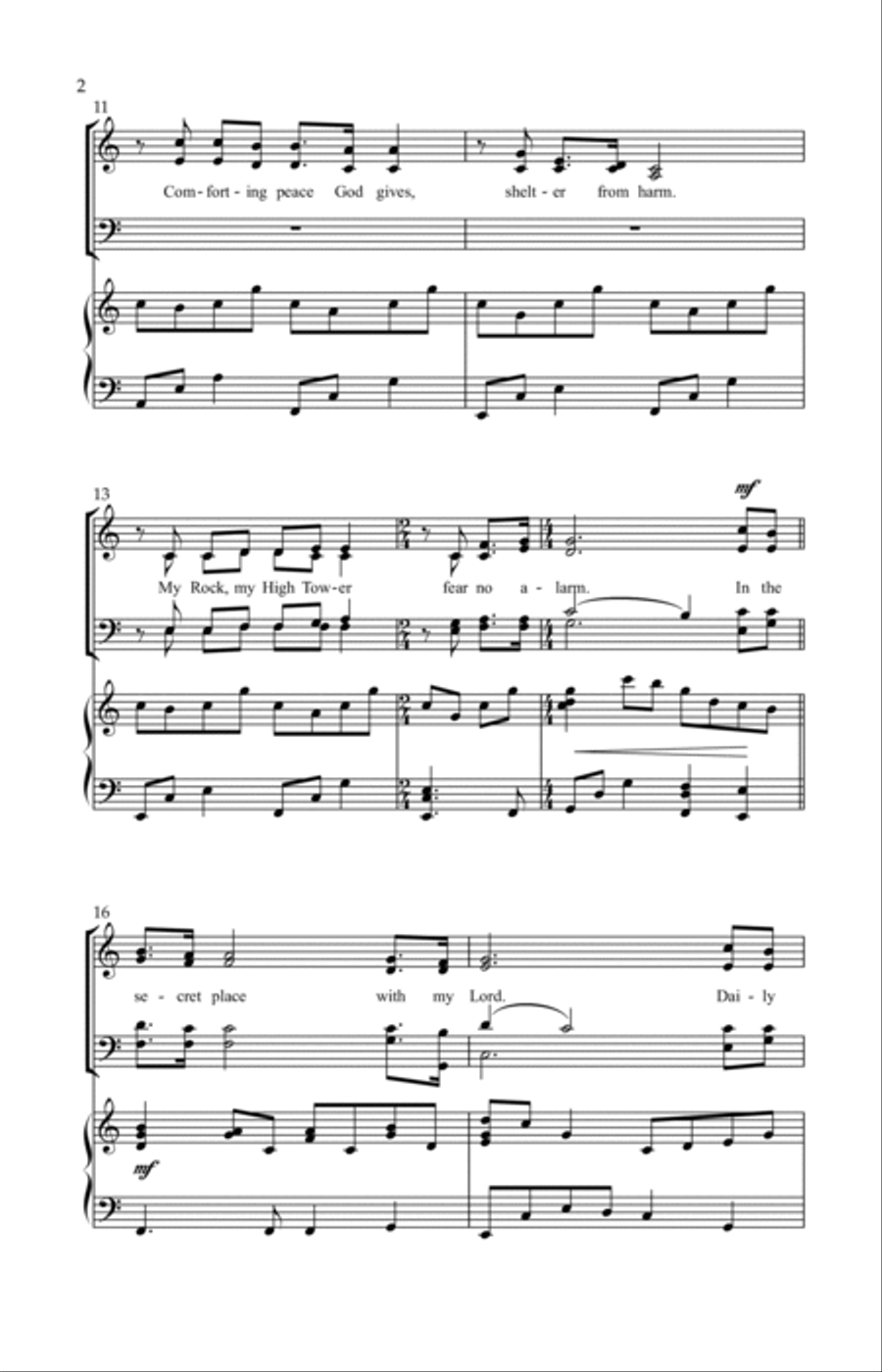 In The Secret Place In The Secret Place 4-Part scores gallery preview page 3
