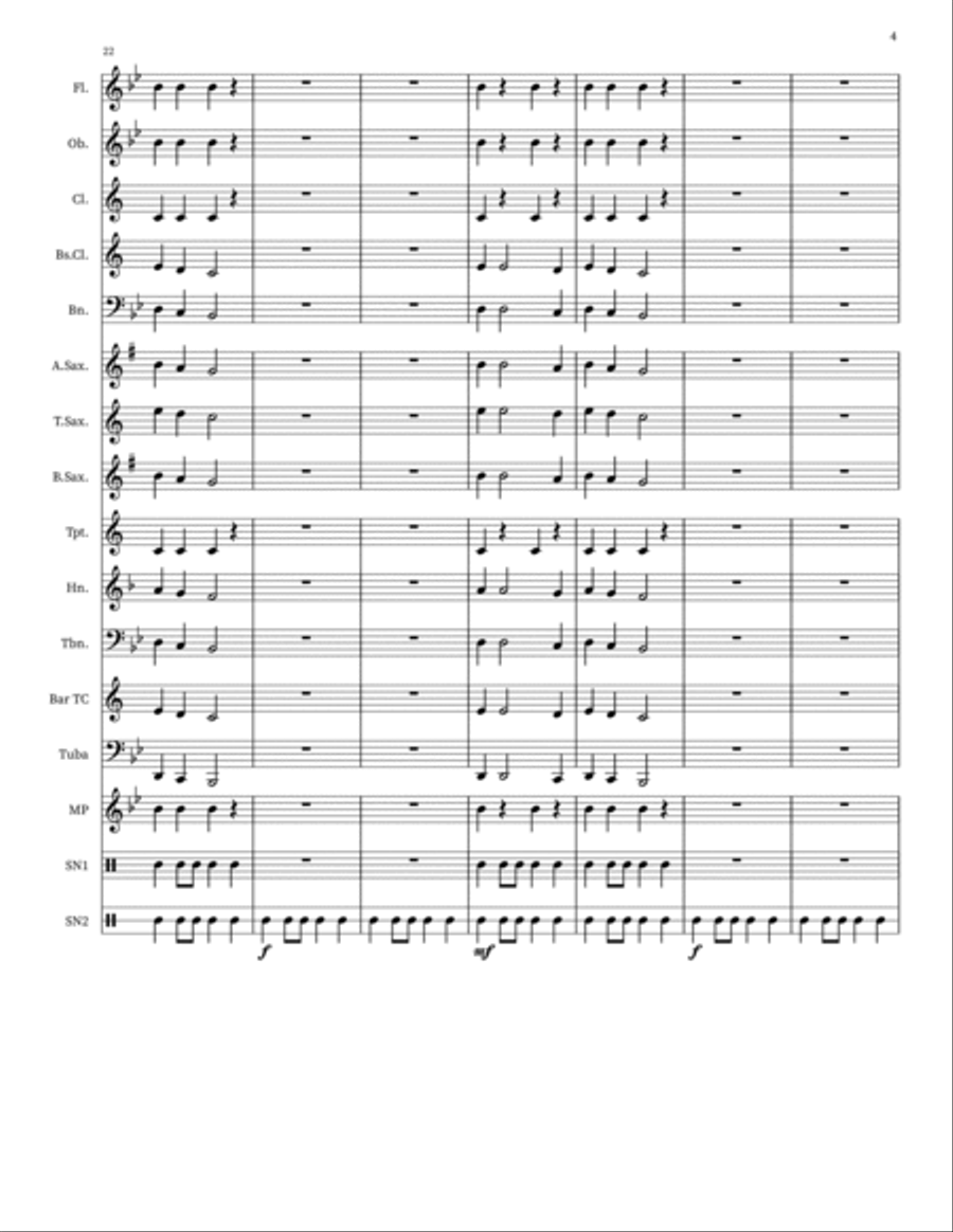 Tertiary Triumph! Concert Band scores gallery preview page 5