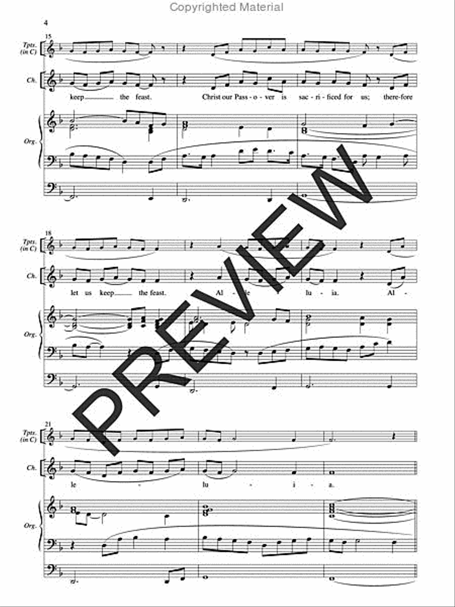 Meditation on Christ Our Passover Unison Choir scores gallery preview page 4