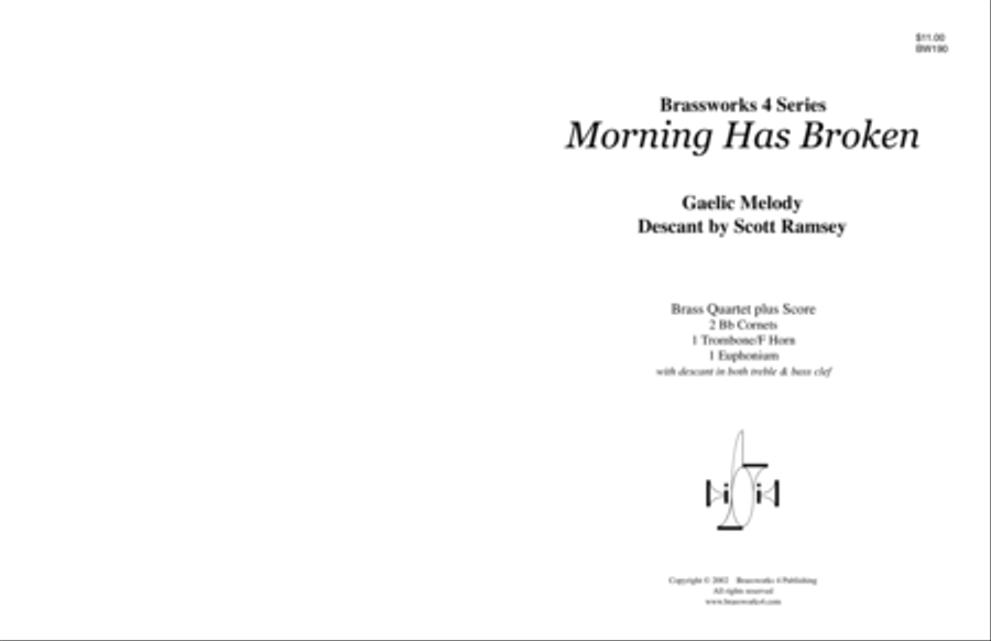 Morning Has Broken Morning Has Broken Brass Quartet scores gallery preview page 1