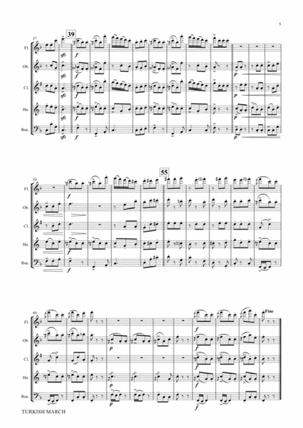 Turkish March & Laendler - Beethoven - Wind Quintet image number null