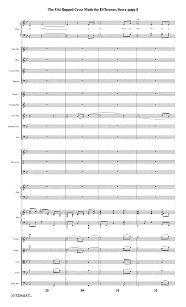 The Old Rugged Cross Made the Difference - Orchestra Score and CD with Printable Parts image number null