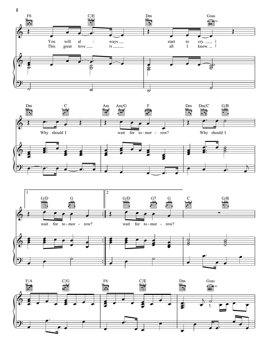 Black And White Black And White Piano, Vocal, Guitar scores gallery preview page 2