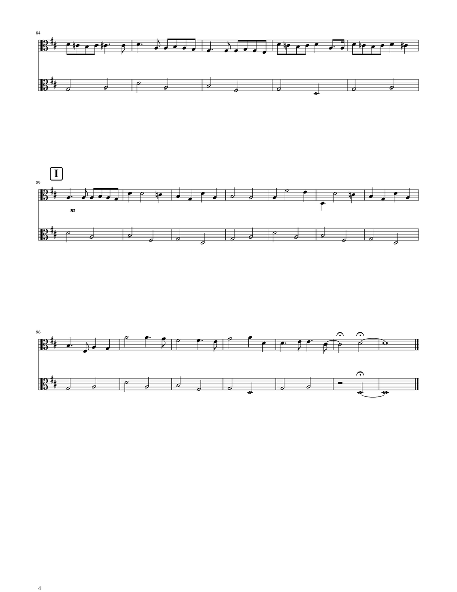 Canon in D - Viola Duet String Duet scores gallery preview page 4
