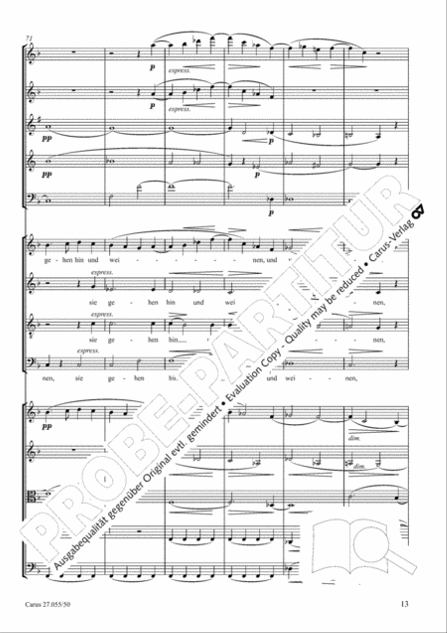 Ein Deutsches Requiem (German Requiem) 4-Part scores gallery preview page 20