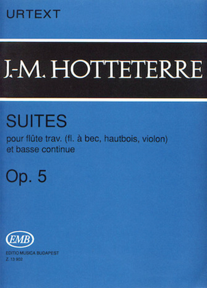 Book cover for Suites for Flute (Recorder, Oboe, Violin) and Basse Continue, Op. 5