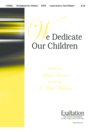 Book cover for We Dedicate Our Children