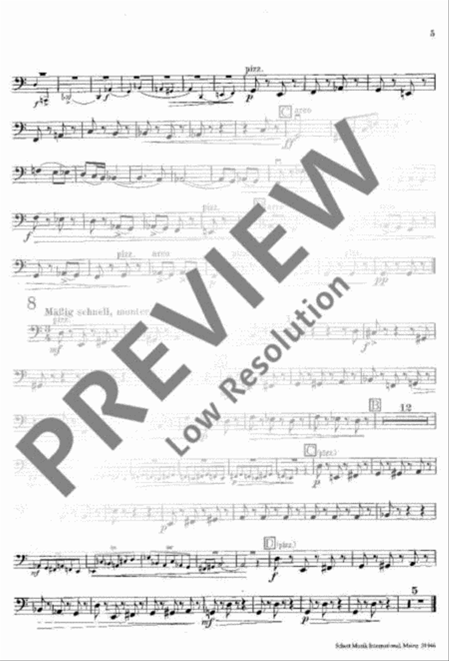 Eight Pieces Double Bass scores gallery preview page 5