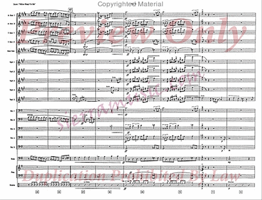 Willow Weep For Me Jazz Ensemble scores gallery preview page 10