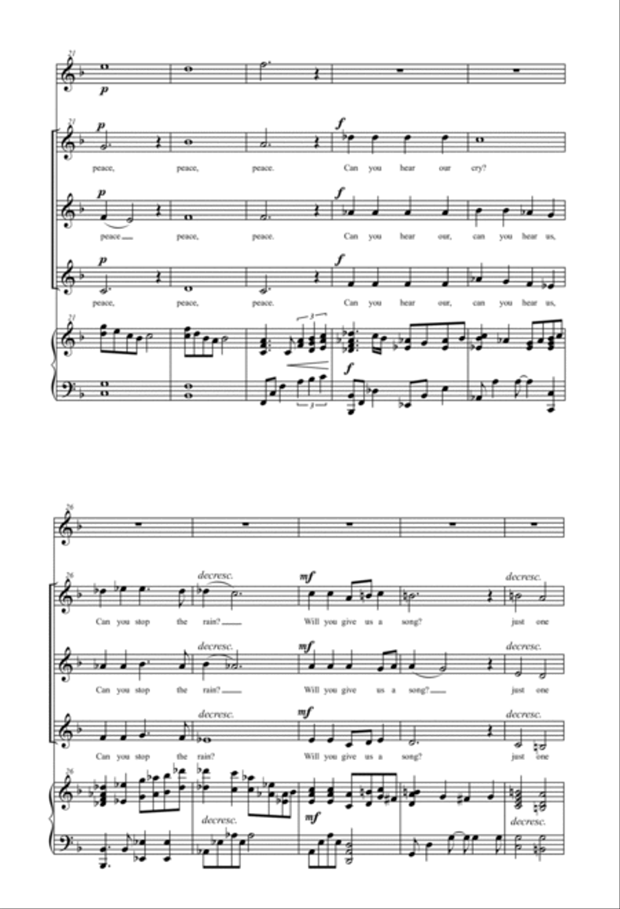 Hear Our Cry Hear Our Cry SSA scores gallery preview page 3