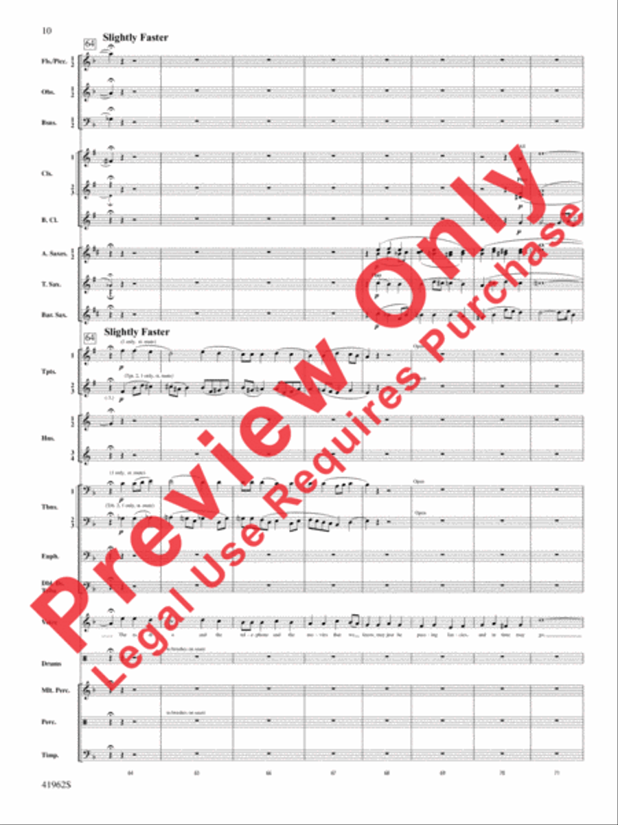 A Gershwin Tribute to Love Concert Band scores gallery preview page 11