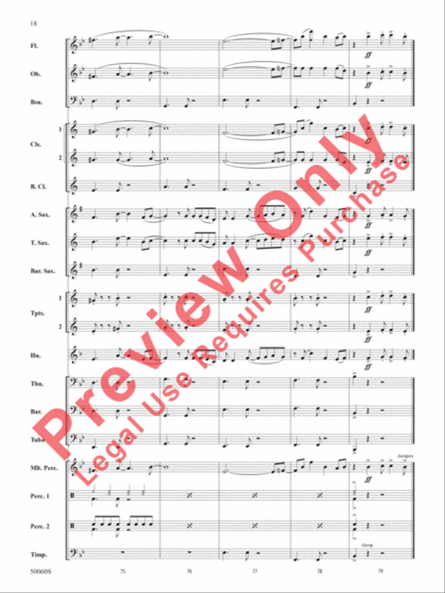 Made You Look Made You Look Concert Band scores gallery preview page 19