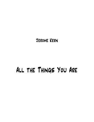 Book cover for All The Things You Are