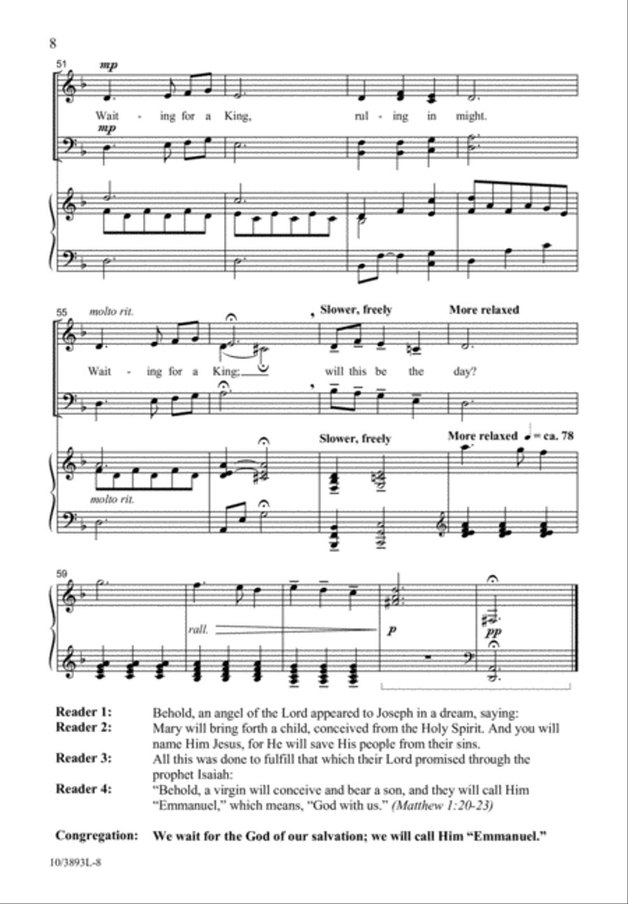 The Birth of a King 4-Part scores gallery preview page 8