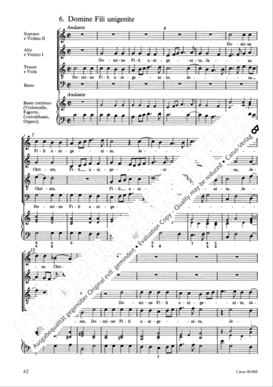 Introduzione e Gloria 4-Part scores gallery preview page 63