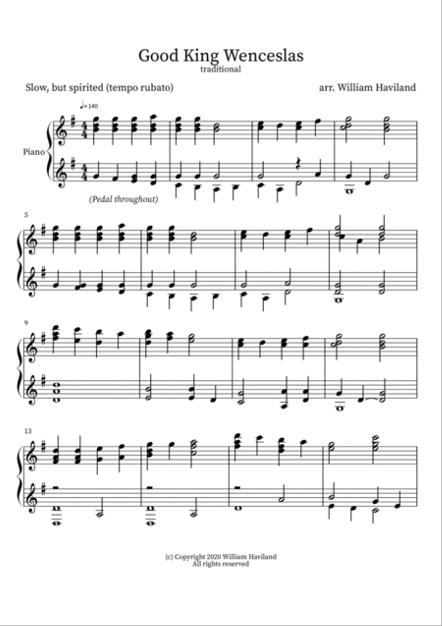 A Peaceful Piano Christmas [Full Album PDF Score] Piano Solo scores gallery preview page 6