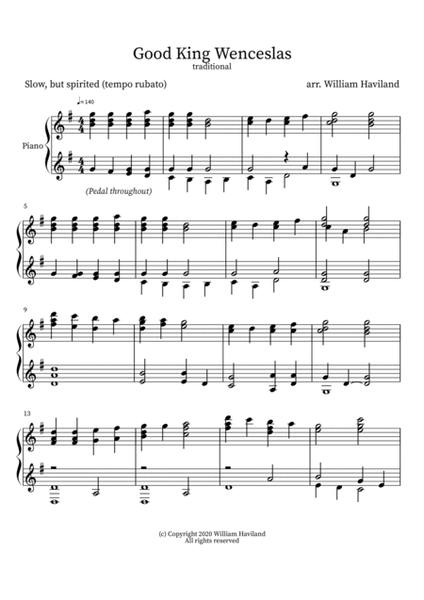 A Peaceful Piano Christmas [Full Album PDF Score]