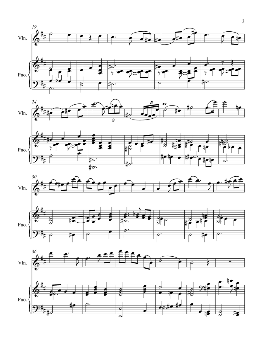 Cavatina Violin Solo scores gallery preview page 3