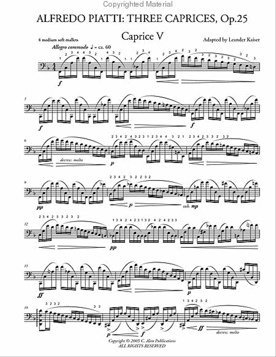 Three Caprices Three Caprices Percussion Ensemble scores gallery preview page 4